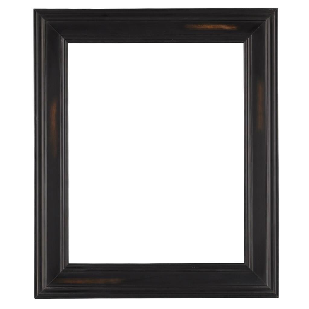 Black Open Back Frame With Brown Wash, 16